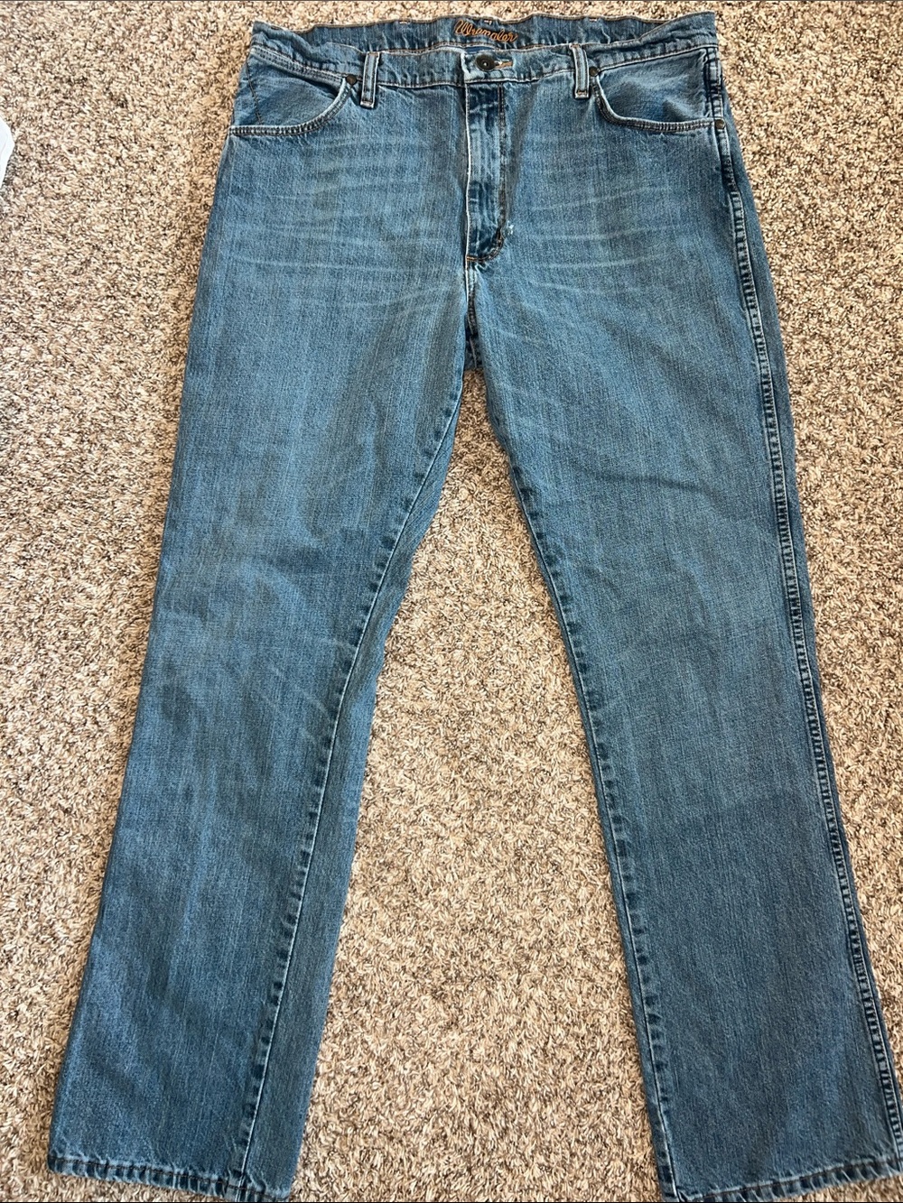 Wrangler Slim Men's Slim Boot Cut Straight-Leg Jeans Sz 38x36